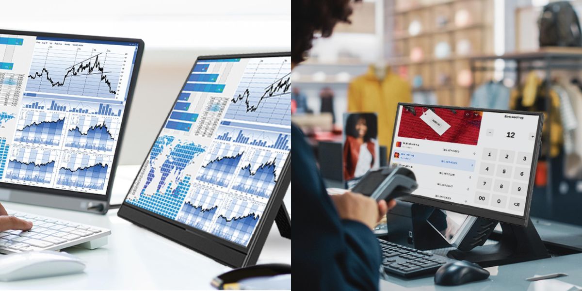 Laser portable monitor featured in 7BU's review of affordable screens for remote work